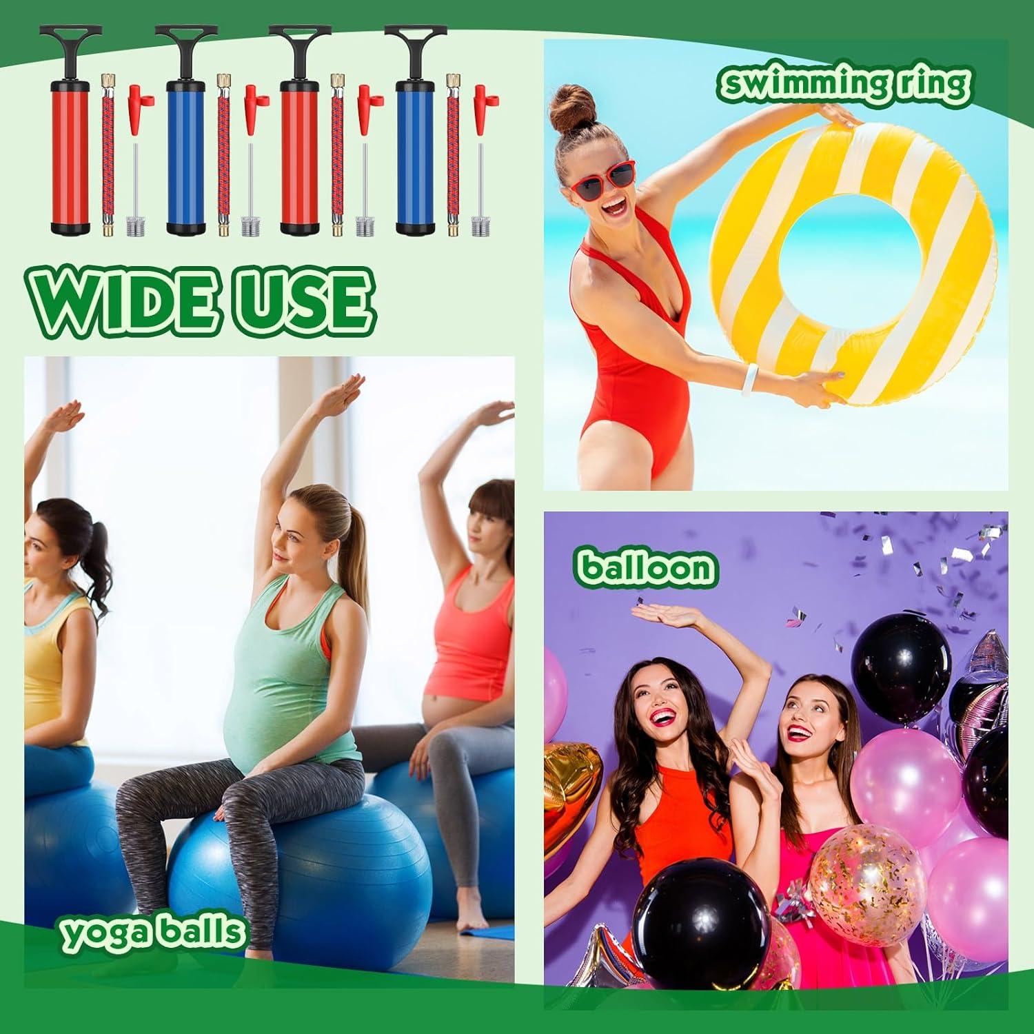 Kit de Bomba de Balón Shihanee 8" Portátil con Agujas y Boquillas