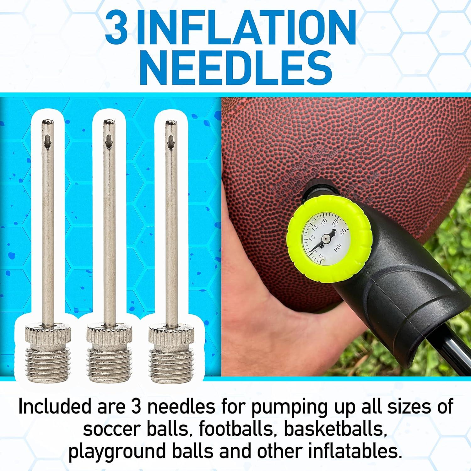 Bomba de Pelotas Franklin Sports con Manómetro - Inflador Manual