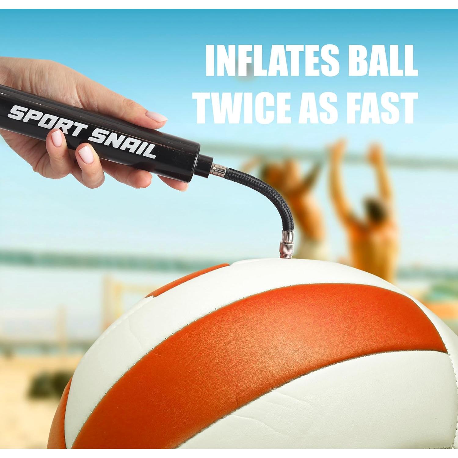 Bomba de Pelotas Sport Snail - Inflador Manual Compacto