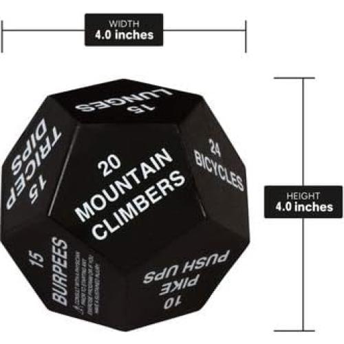 Dados de Ejercicio Juliet Paige - 10.16 cm, 12 Caras, Fitness