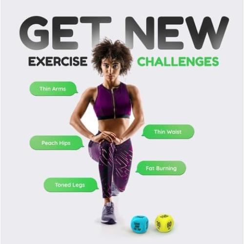 Dados de Ejercicio TidyFriend Azul - Entrenamiento Divertido 6 Caras