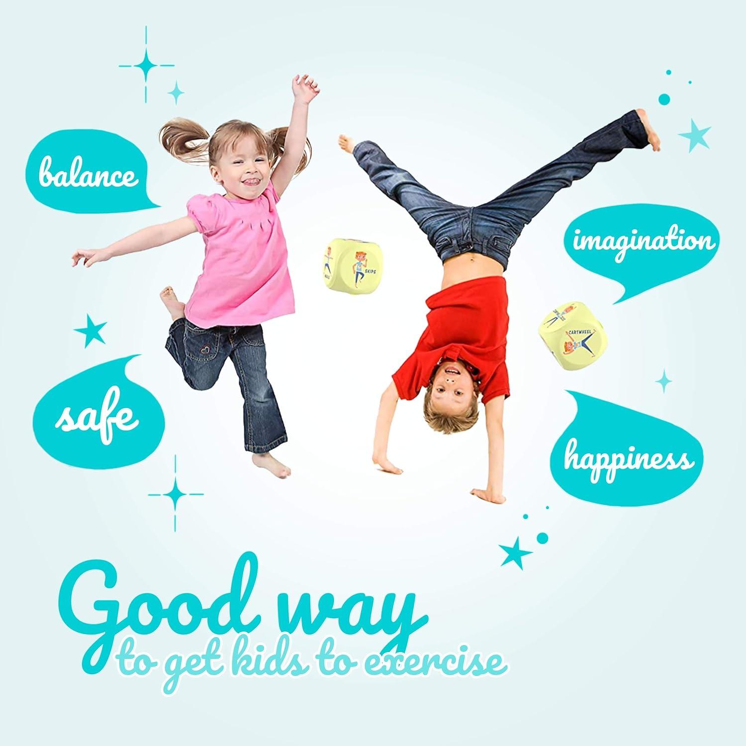 Dados de Ejercicio Skywin para Niños - Fitness Divertido 6 Caras
