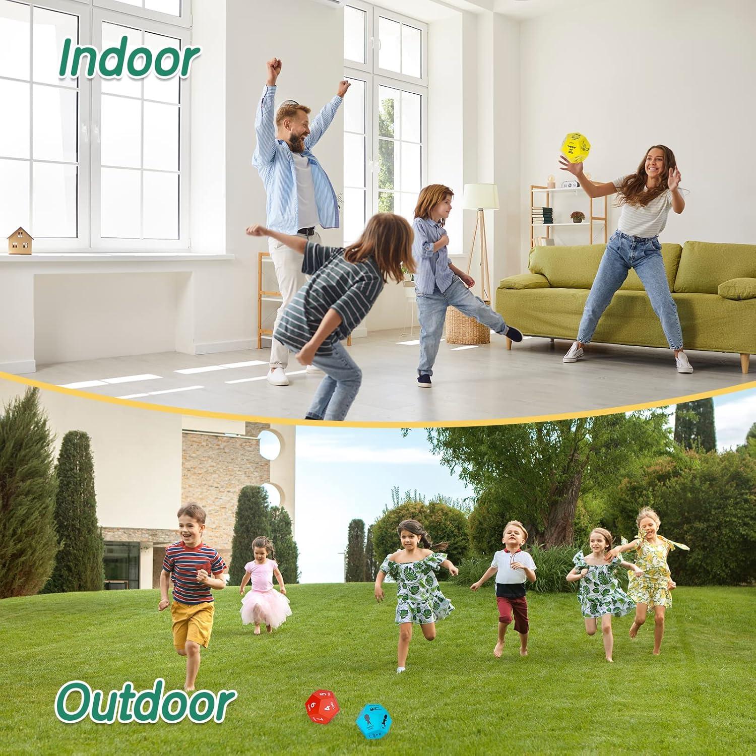 Dados de Ejercicio Gigantes Premkid para Niños - 12 Caras - 388g