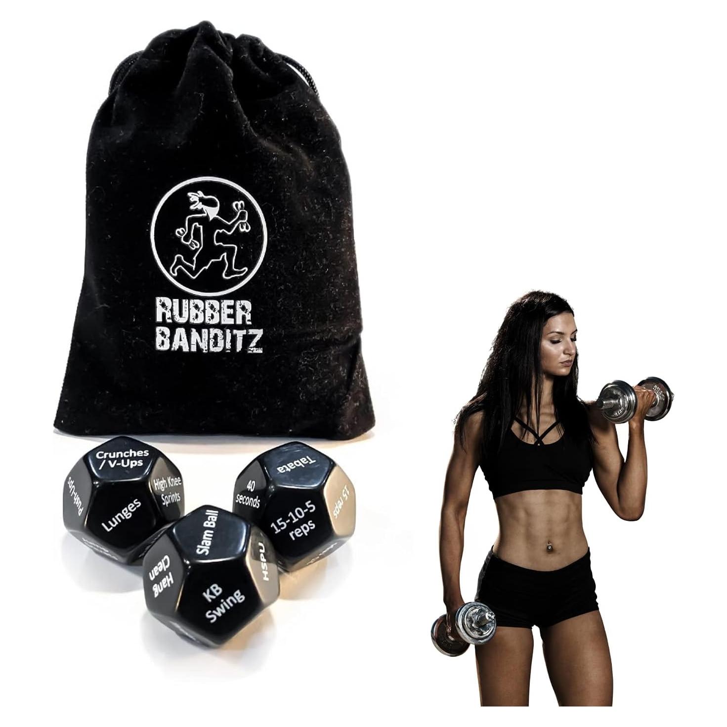 Dados de Ejercicio Rubberbanditz - Set de 3 para Fitness