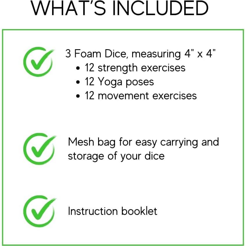 Set de 3 Dados de Fitness para Adultos Mayores - Recupera Tu Forma