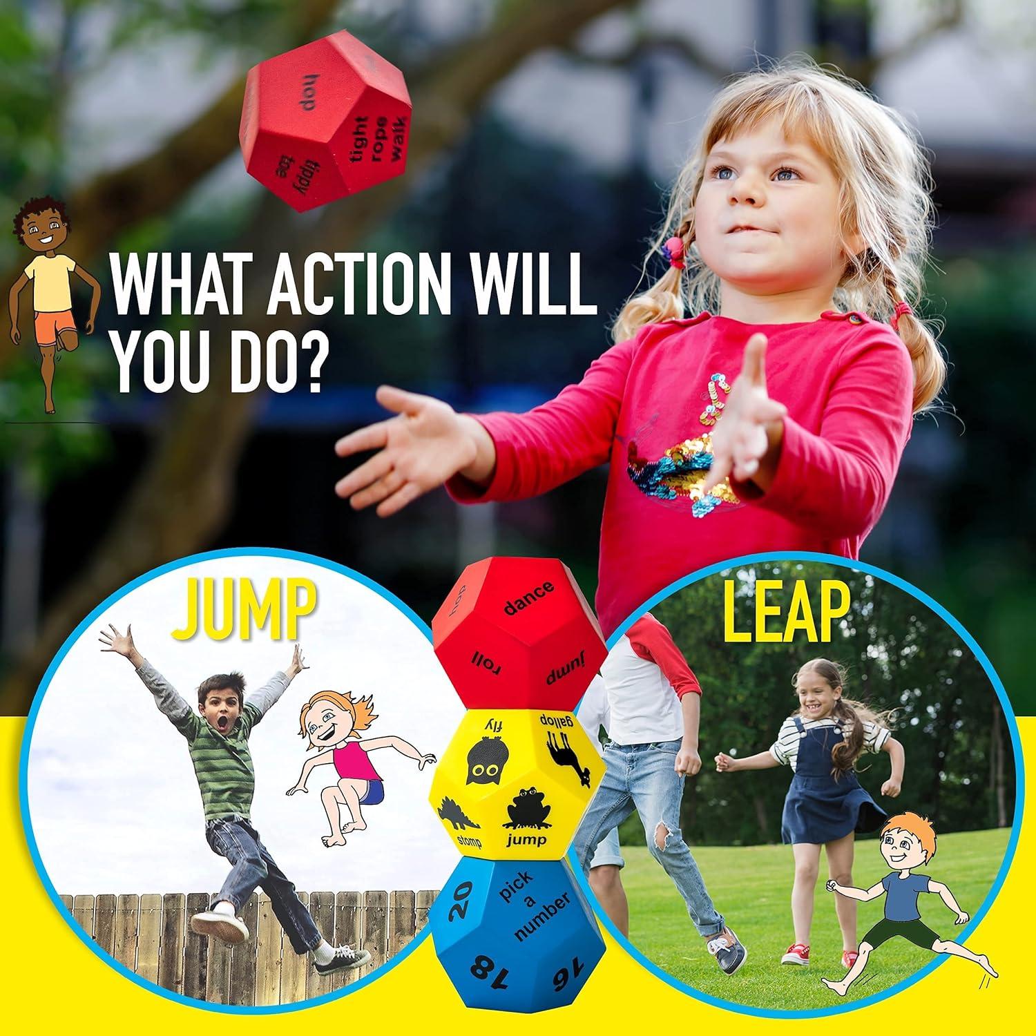 Set de Dados de Ejercicio para Niños Covelico - Actividades Divertidas