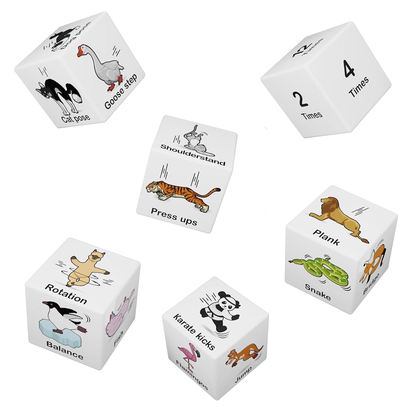 Dados de Ejercicio para Niños Omega Beauty 5 Piezas 3 Años+