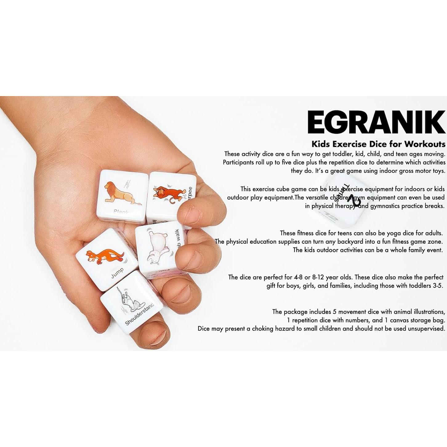 Dados de Ejercicio para Niños Omega Beauty 5 Piezas 3 Años+