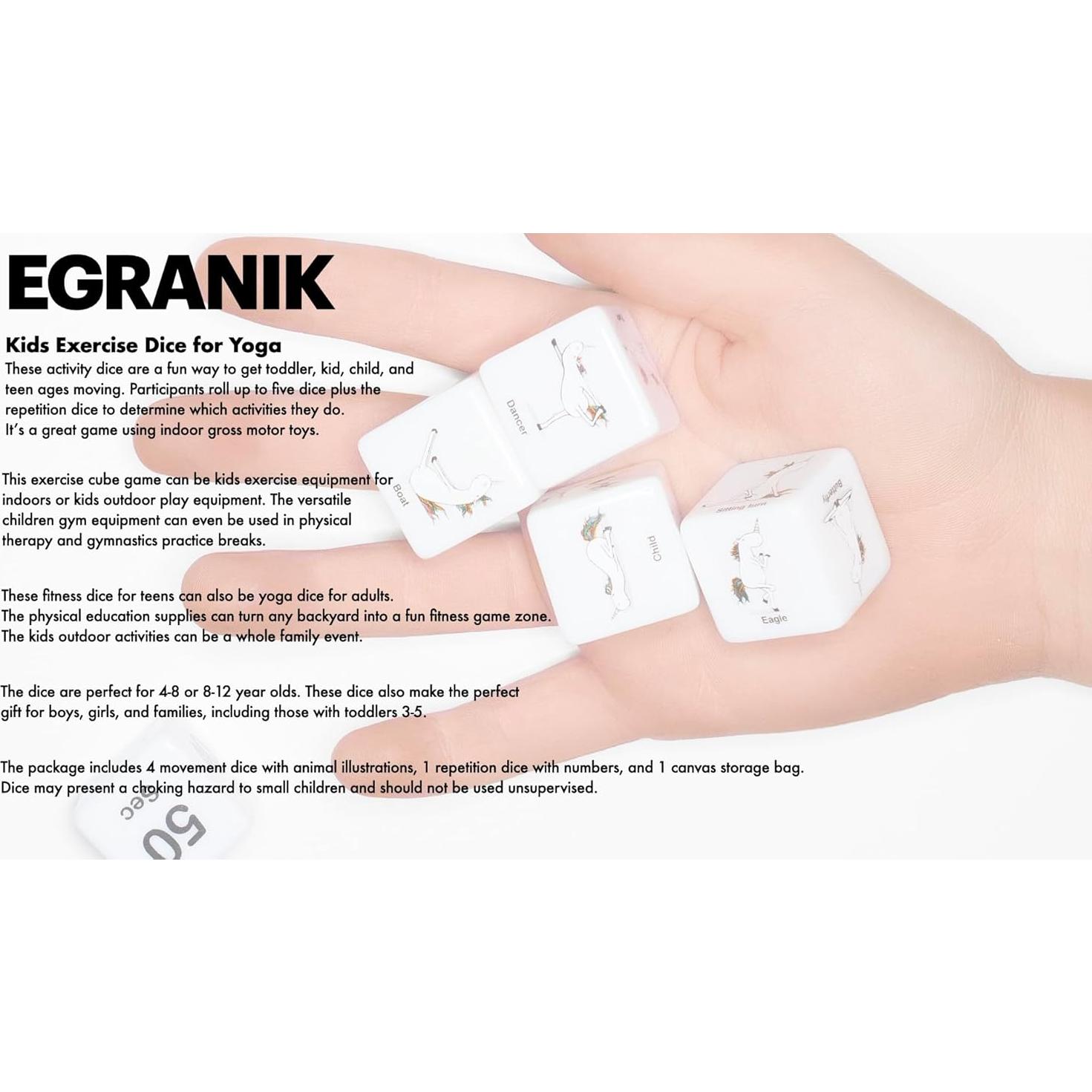 Dados de Ejercicio para Niños Omega Beauty 4 Piezas