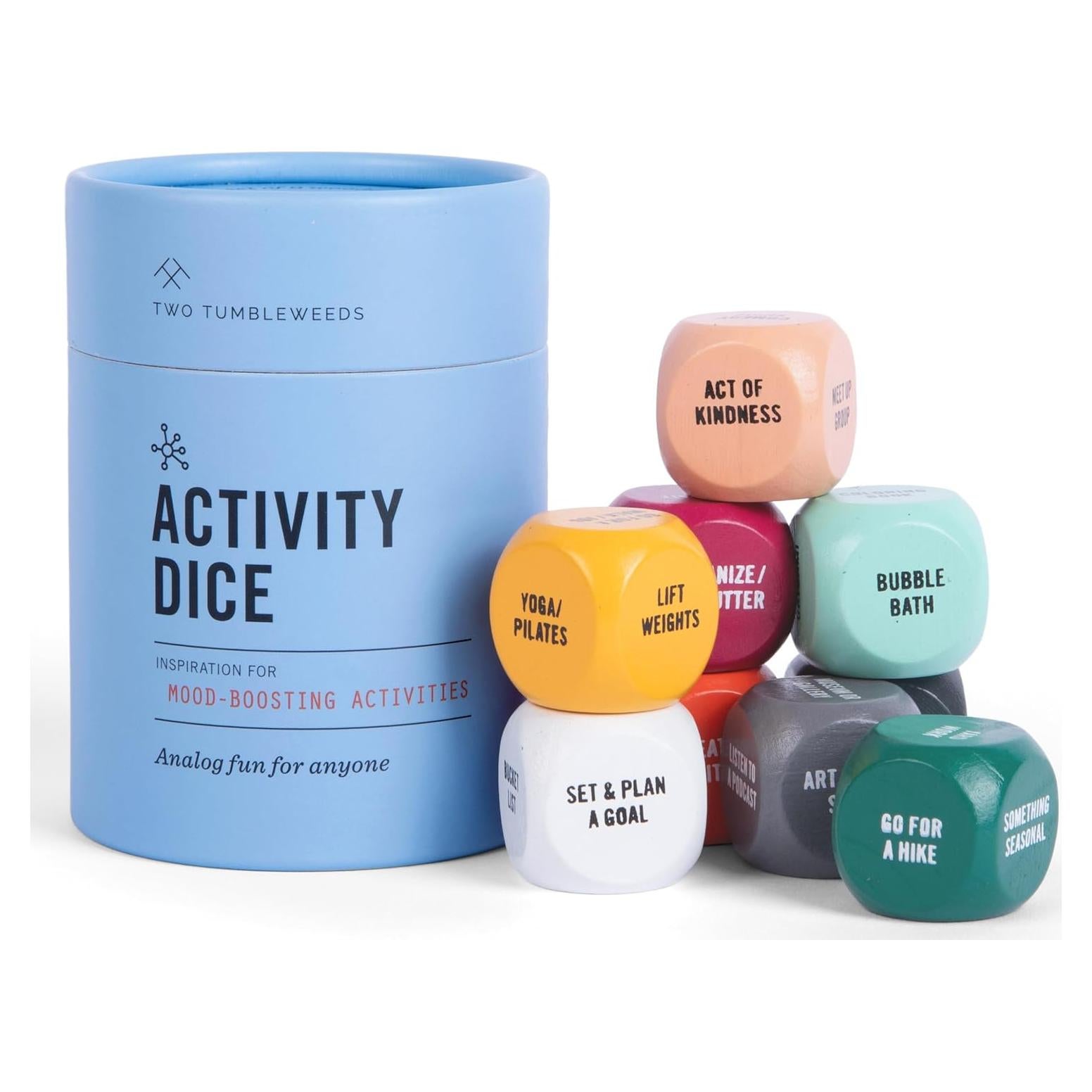 Dados de Actividad para Bienestar - Dos Tumbleweeds - 9 Dados