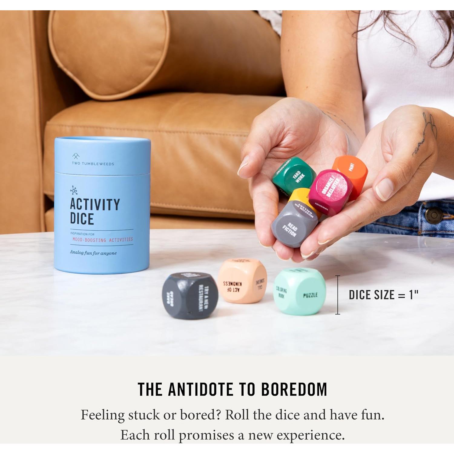 Dados de Actividad para Bienestar - Dos Tumbleweeds - 9 Dados