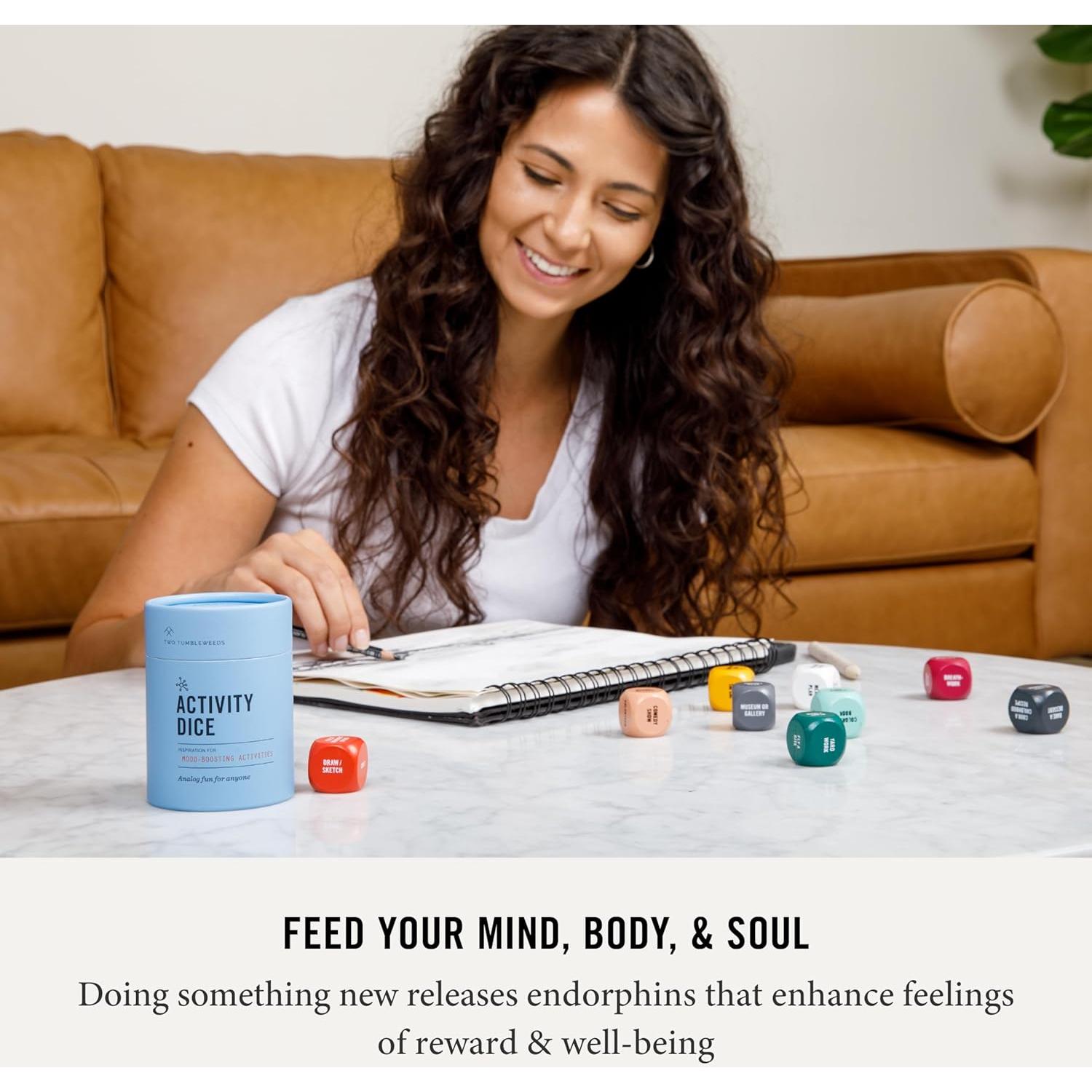 Dados de Actividad para Bienestar - Dos Tumbleweeds - 9 Dados