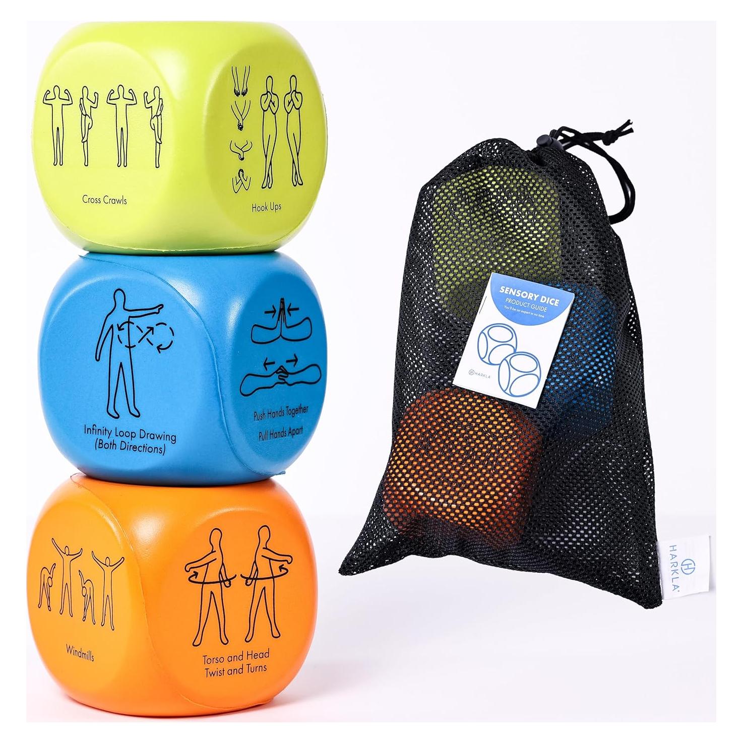 Dados Sensoriales Harkla - 18 Actividades para Niños y Adultos