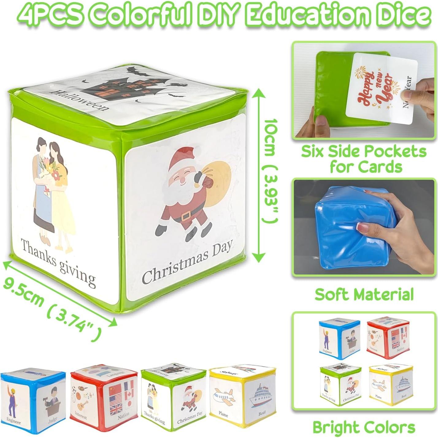 Dados de Espuma Grande BOHEMIABY 9.9 cm para Educación 4 Pcs