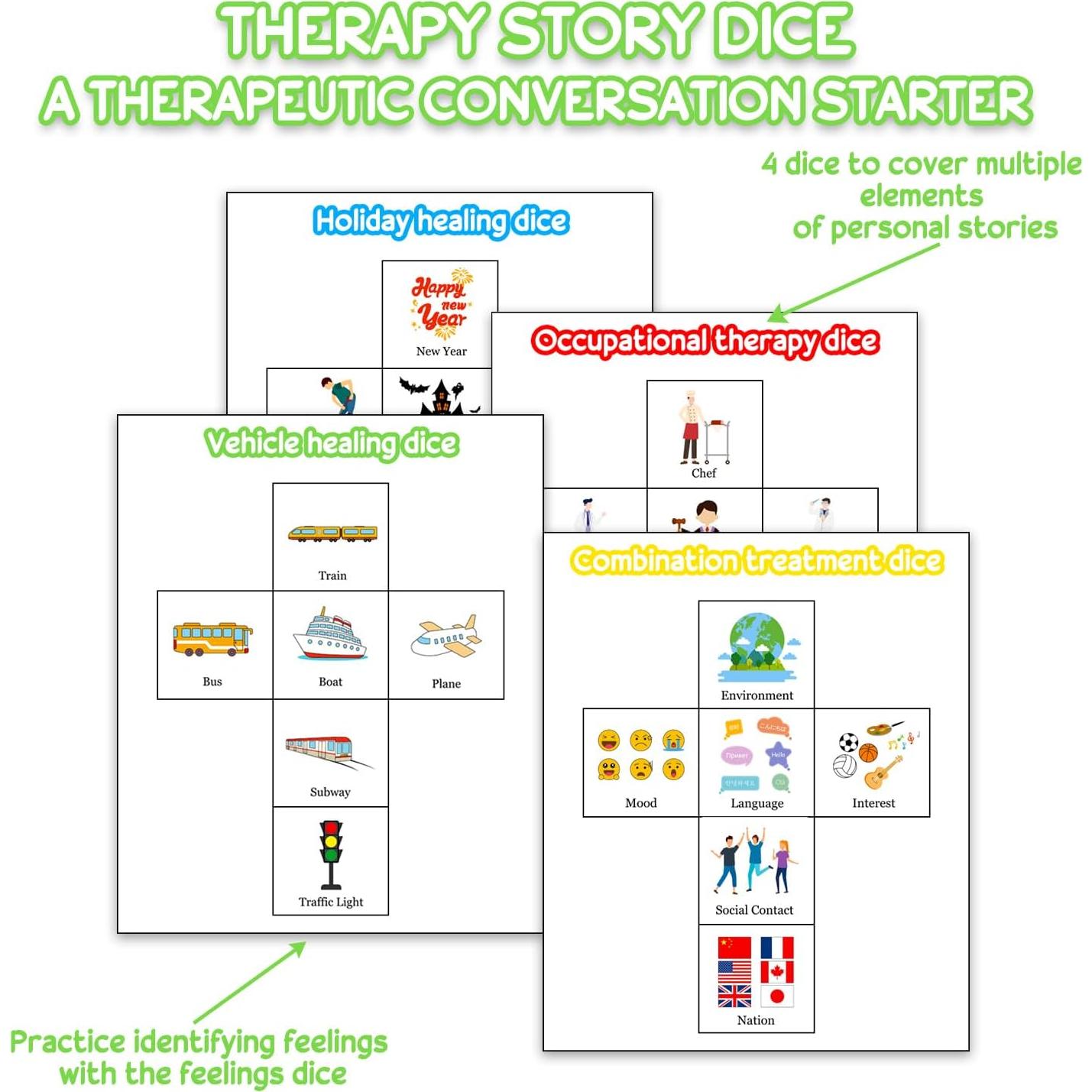 Dados de Espuma Grande BOHEMIABY 9.9 cm para Educación 4 Pcs