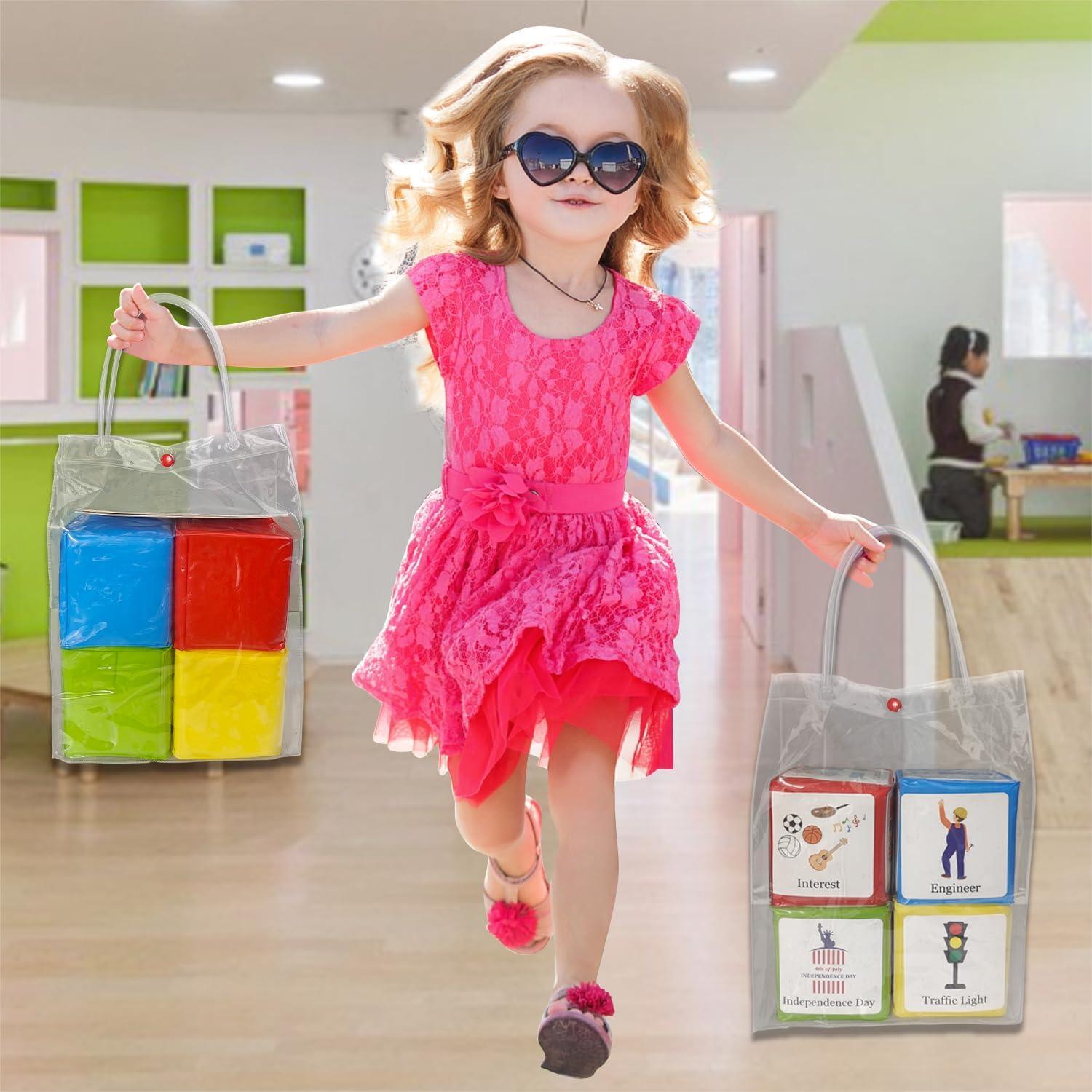 Dados de Espuma Grande BOHEMIABY 9.9 cm para Educación 4 Pcs