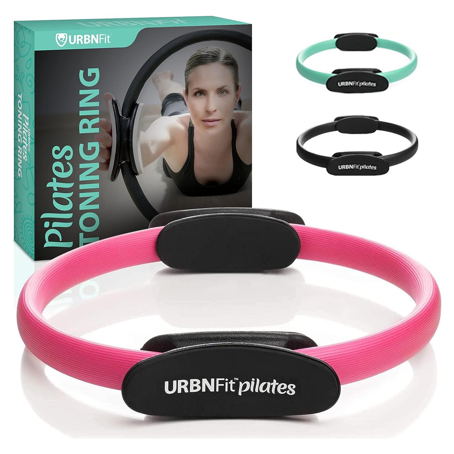 Anillo de Pilates URBNFit Rosa 35cm con Doble Agarre y Almohadillas