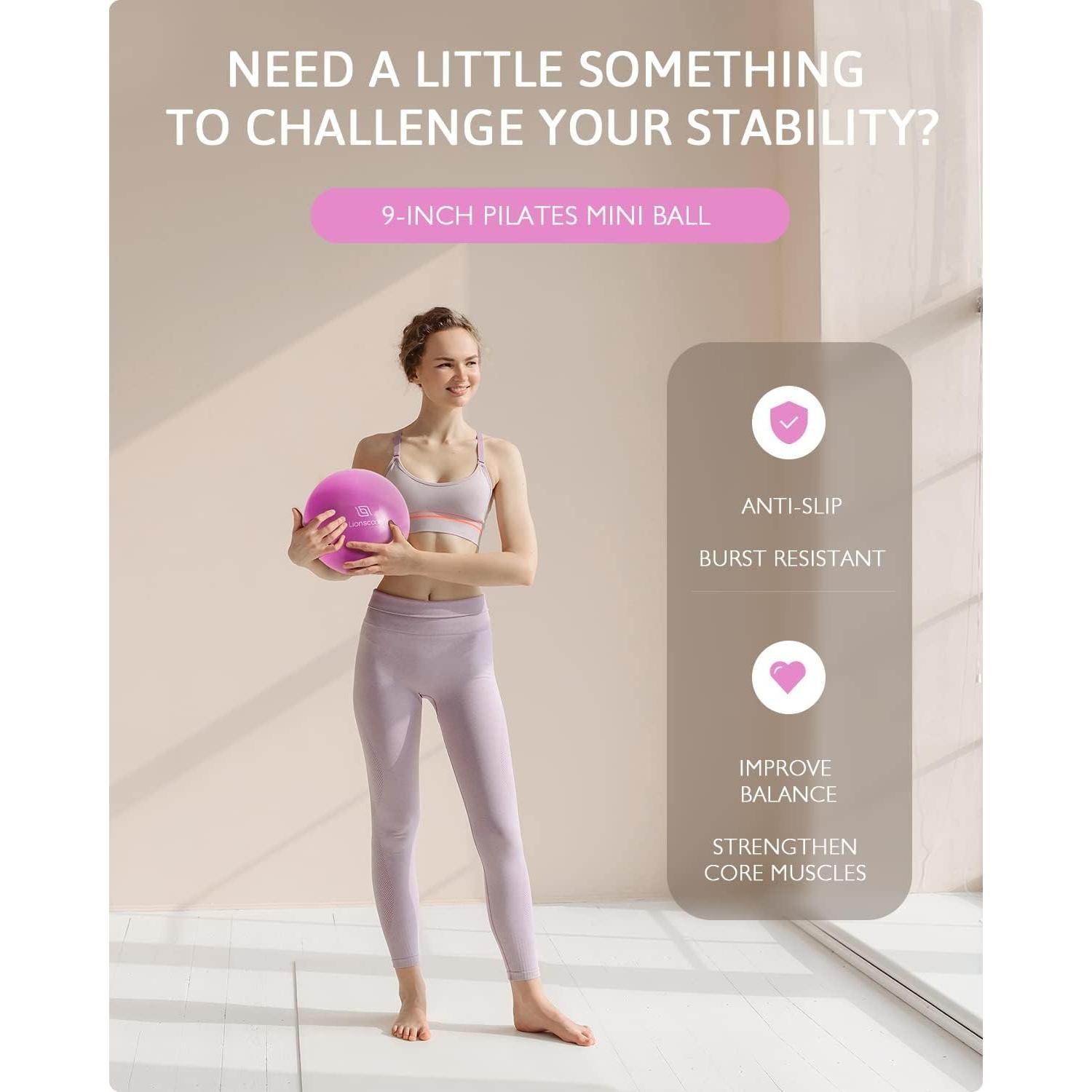 Conjunto de Anillo de Pilates LIONSCOOL 35.56 cm con Accesorios