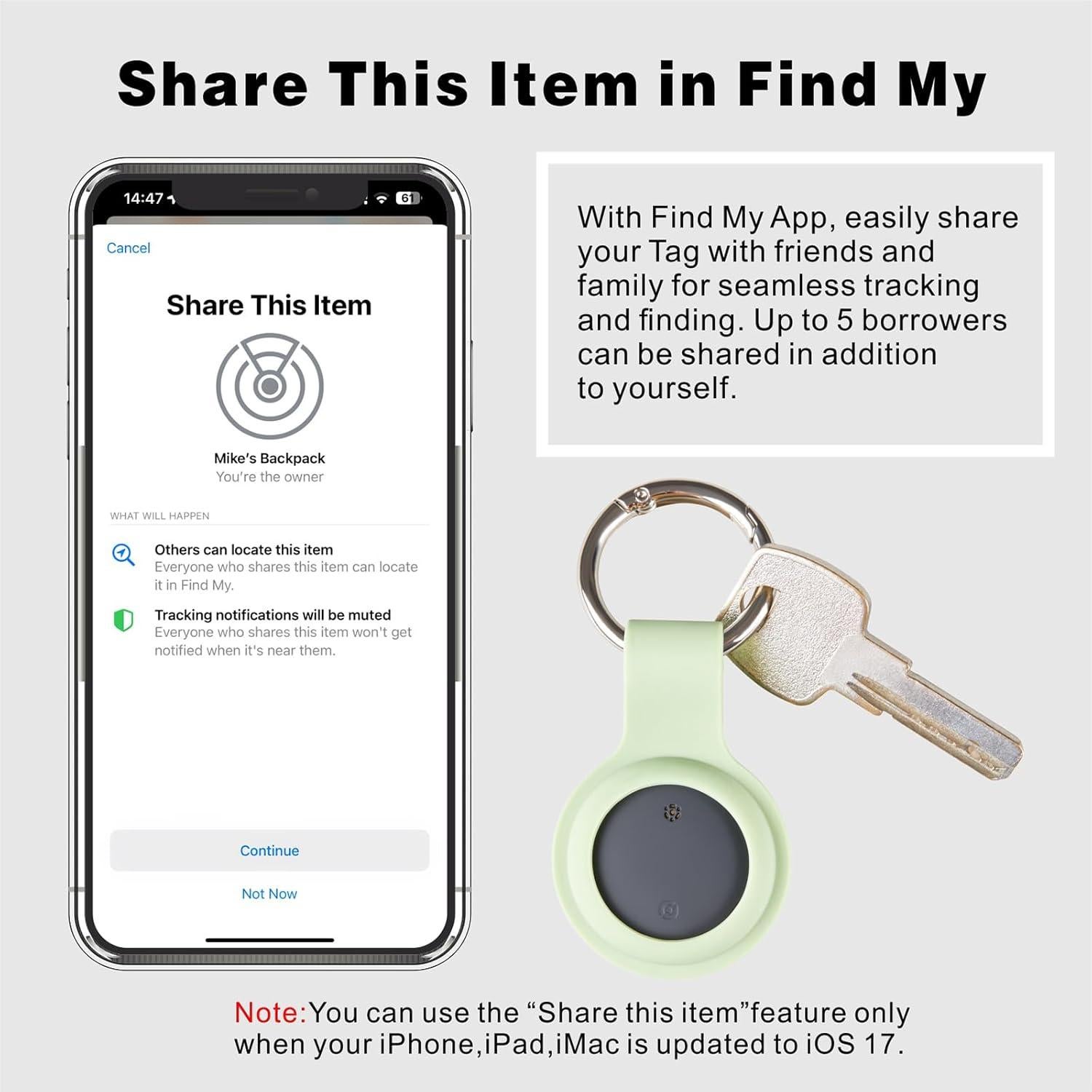 Reyke Smart Tag Rastreador Bluetooth para Equipaje 4 Pzs