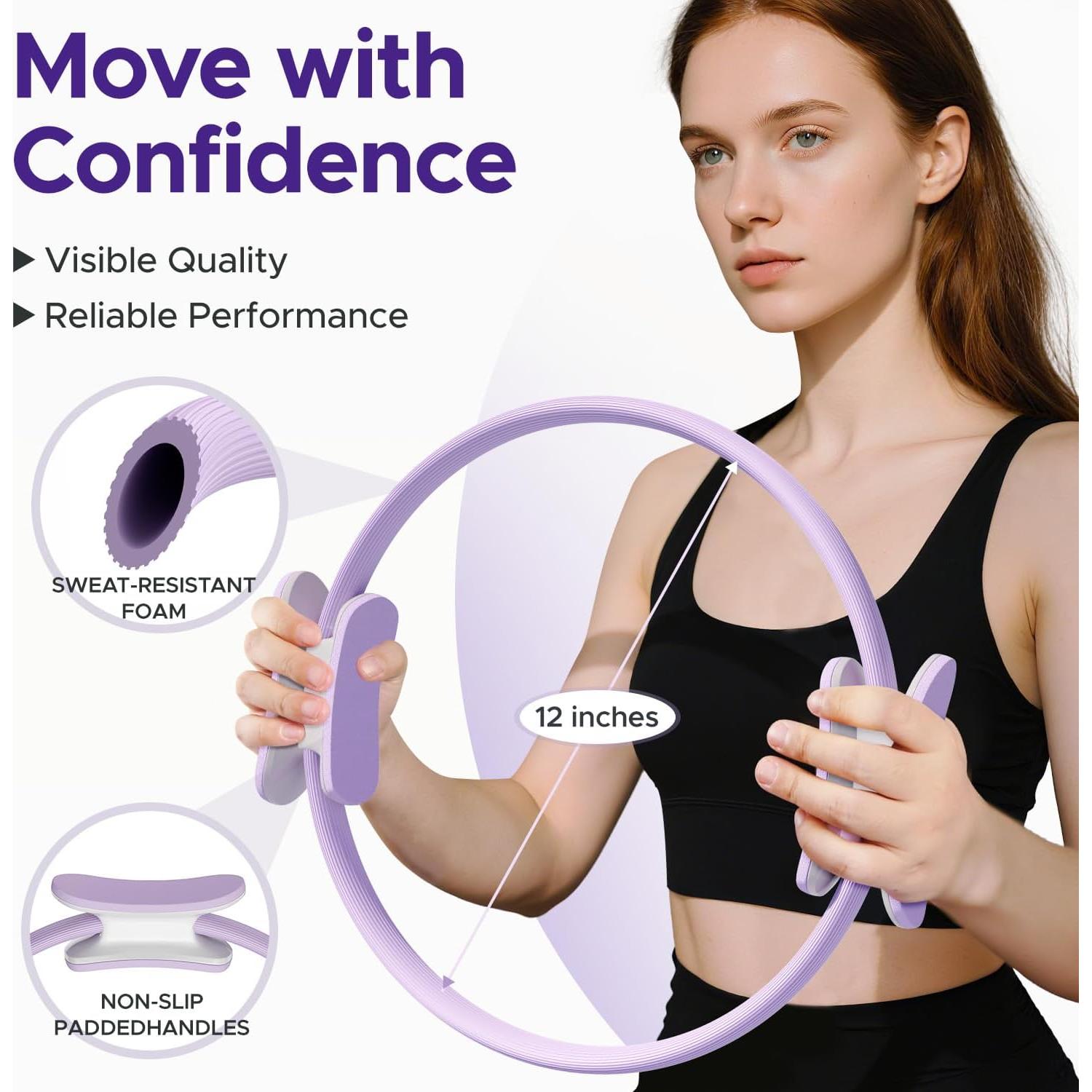 Kit de Anillo de Pilates Diputox con Pelota y Bandas de Resistencia