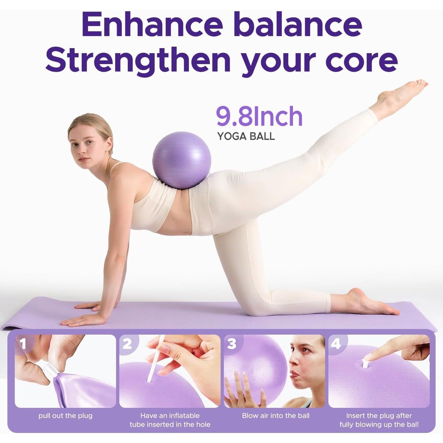 Kit de Anillo de Pilates Diputox con Pelota y Bandas de Resistencia