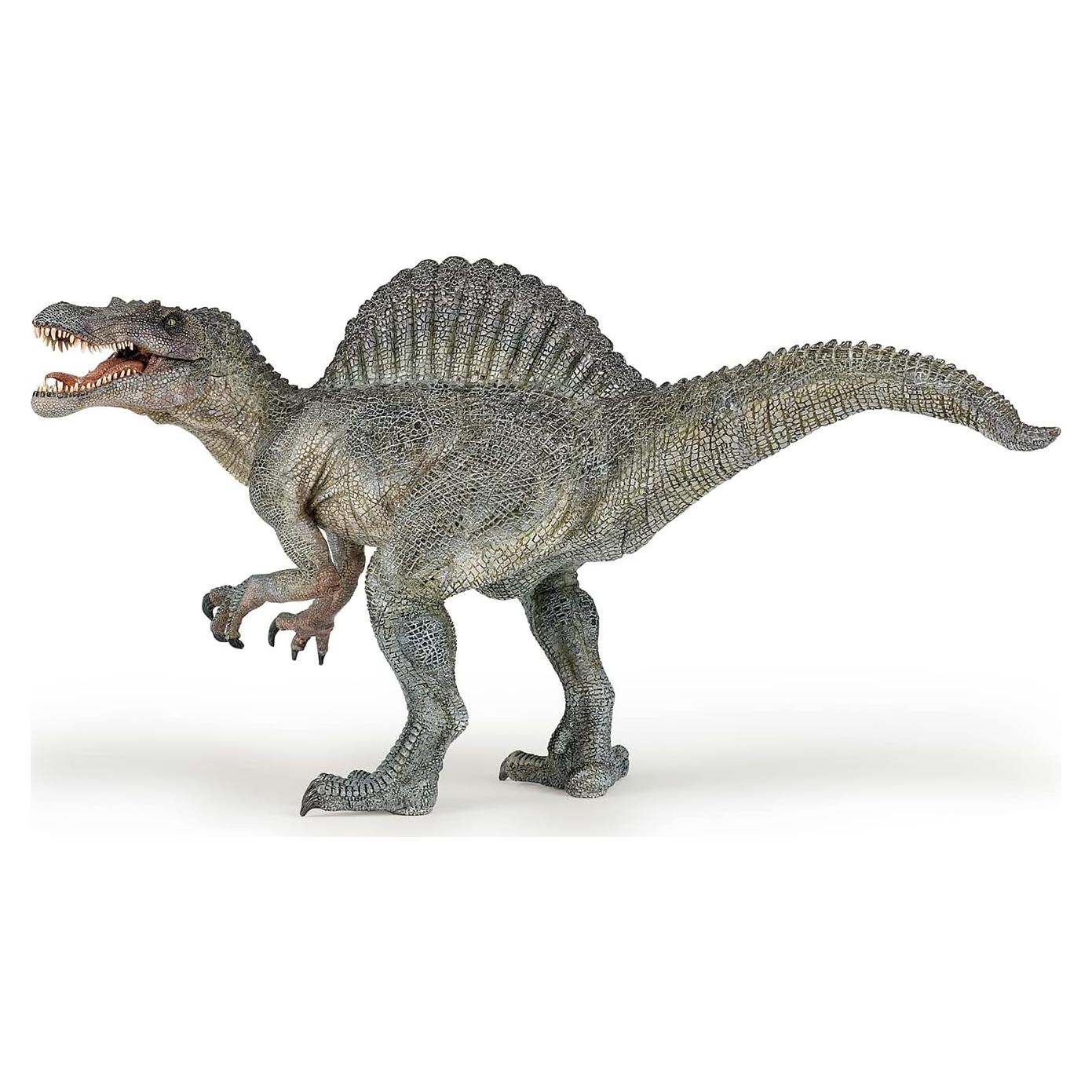 Spinosaurus Dinosaur Figurine - Prehistoric Predator Toy for Kids Age 3+ - Hand-Painted Realistic Cretaceous Carnivore - Educational Collectible Model - 31 x 13 x 17 cm - 55011