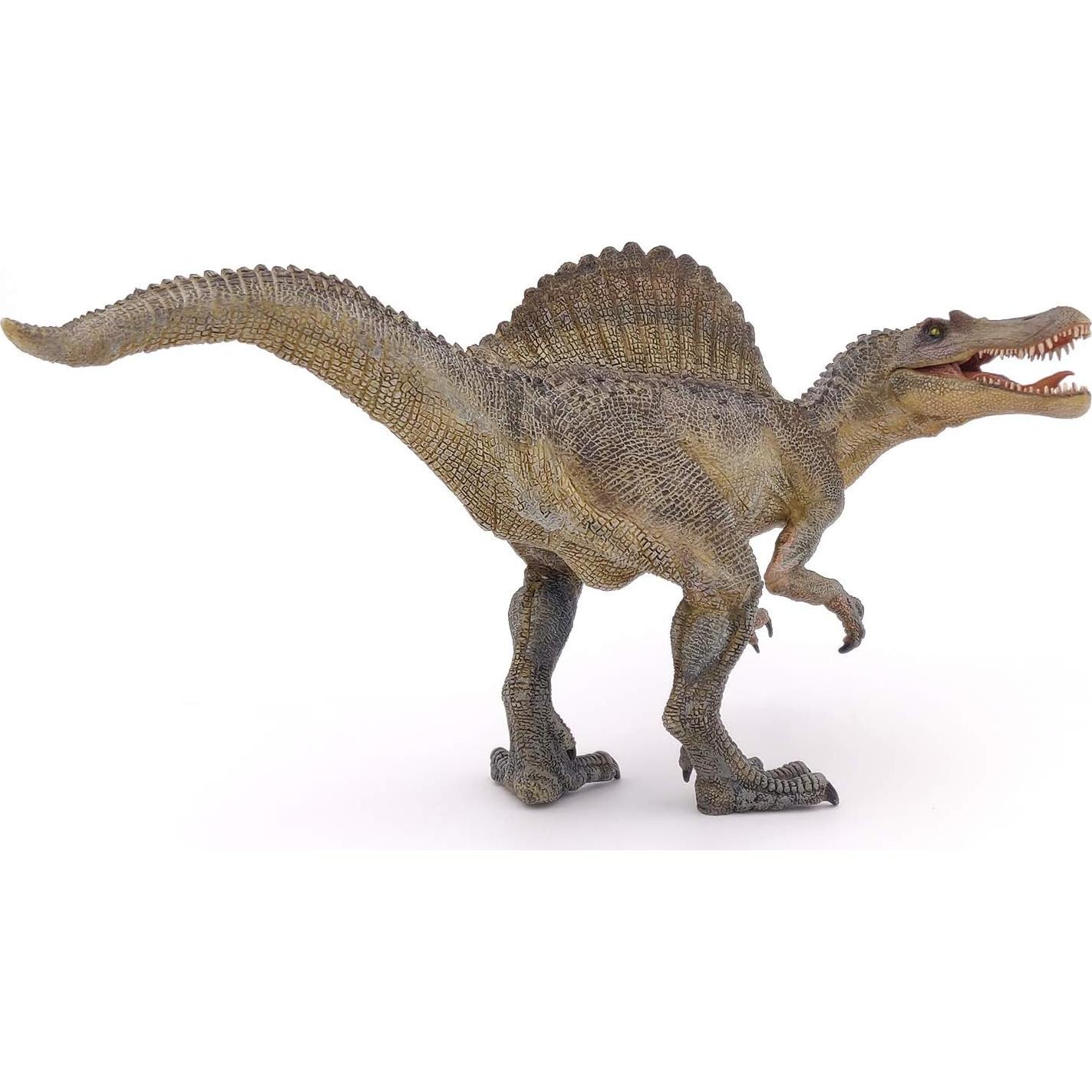 Spinosaurus Dinosaur Figurine - Prehistoric Predator Toy for Kids Age 3+ - Hand-Painted Realistic Cretaceous Carnivore - Educational Collectible Model - 31 x 13 x 17 cm - 55011