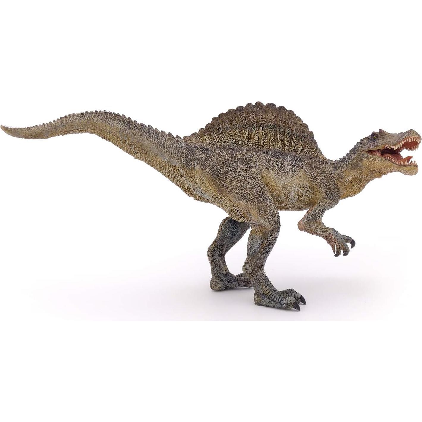 Spinosaurus Dinosaur Figurine - Prehistoric Predator Toy for Kids Age 3+ - Hand-Painted Realistic Cretaceous Carnivore - Educational Collectible Model - 31 x 13 x 17 cm - 55011
