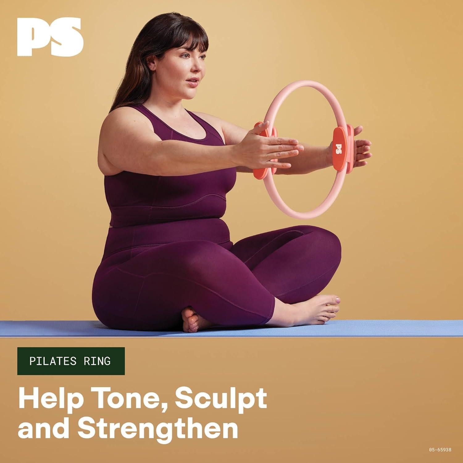 Anillo de Pilates POPSUGAR Rosa 40.6 cm Doble Agarre 0.45 kg