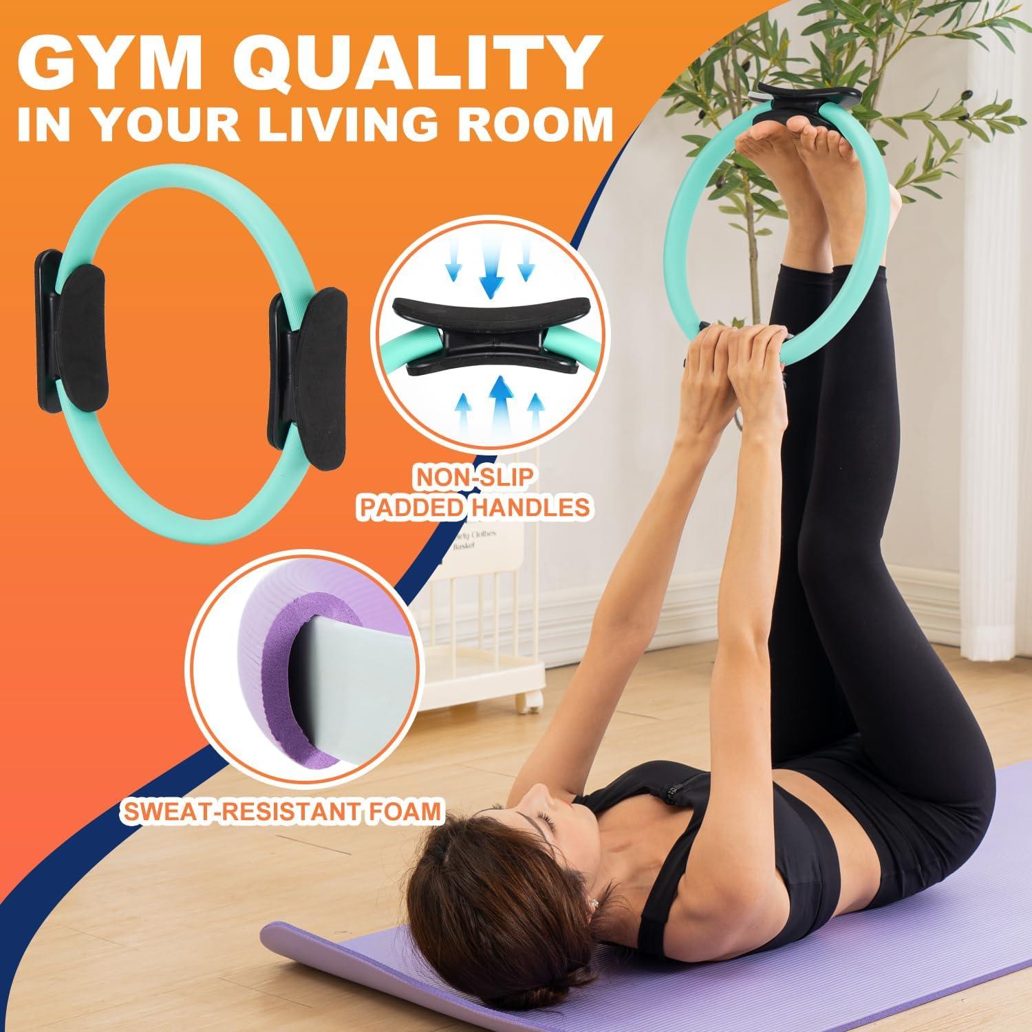 Conjunto de Anillo y Pelota de Pilates Tsikavo 30 cm