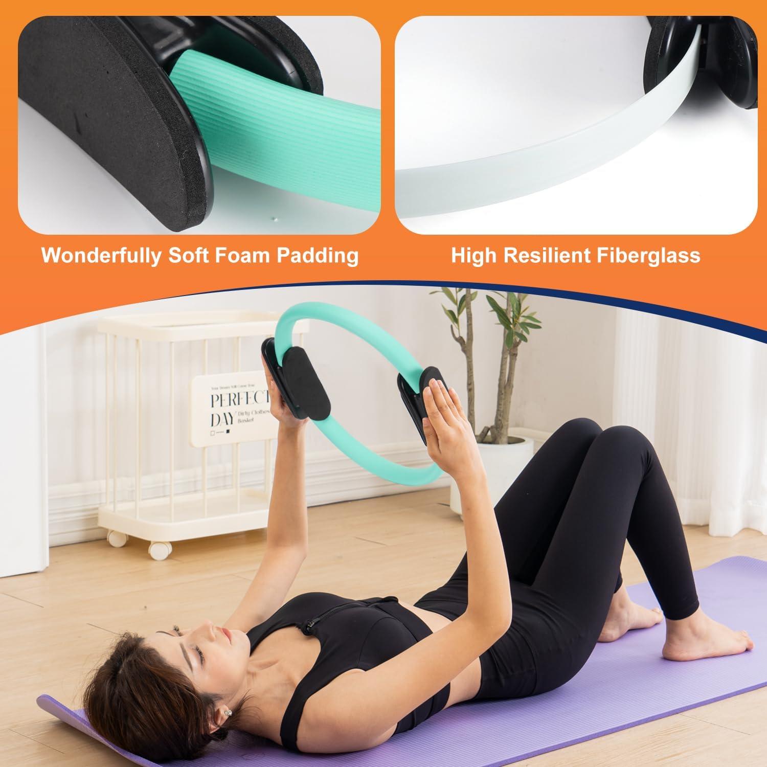 Conjunto de Anillo y Pelota de Pilates Tsikavo 30 cm