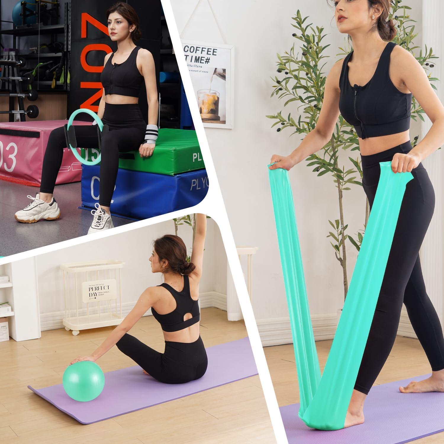 Conjunto de Anillo y Pelota de Pilates Tsikavo 30 cm