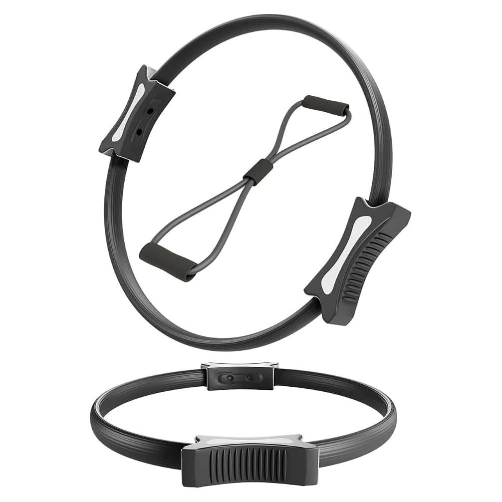 Círculo de Pilates Altatac 35.56 cm con Doble Agarre Negro