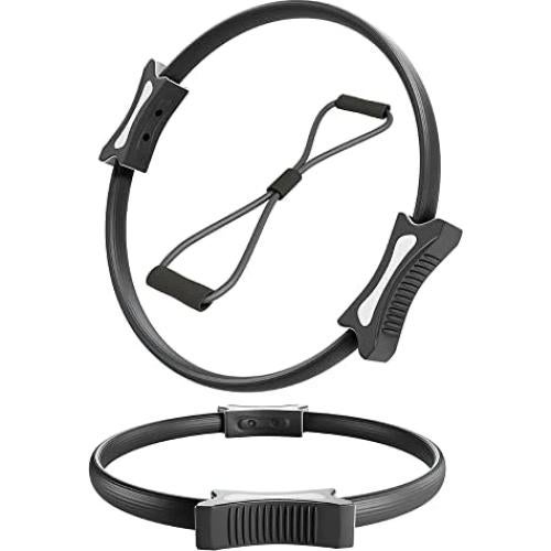 Círculo de Pilates Altatac 35.56 cm con Doble Agarre Negro