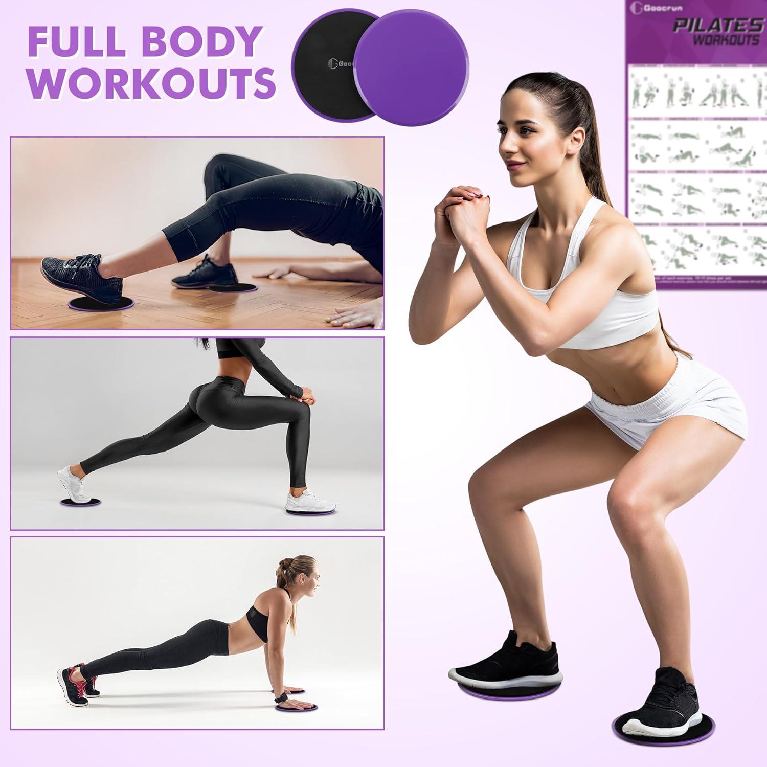 Conjunto de Anillo de Pilates Goocrun con Bandas y Pelota