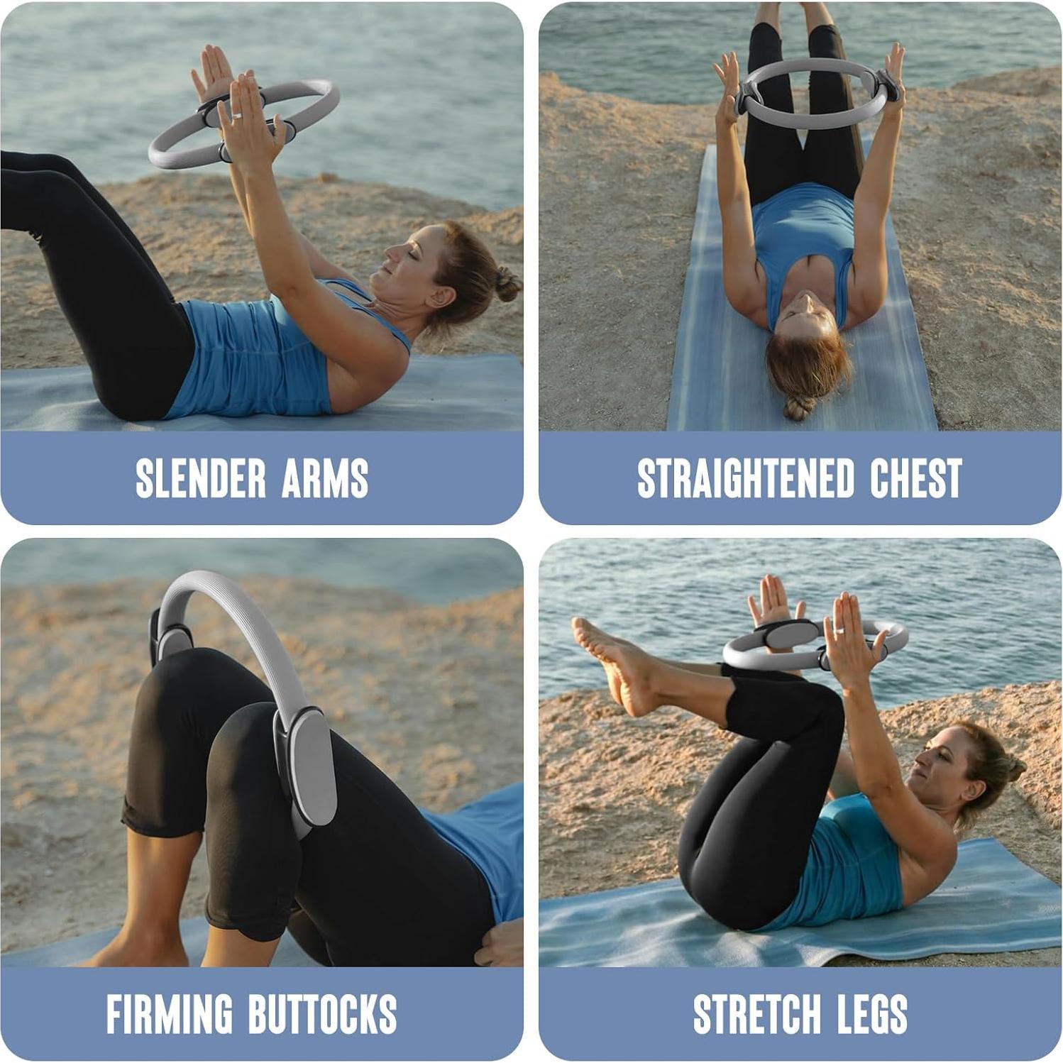 Círculo de Fitness Lankerdoo 37.95 cm con Mangos Acolchados