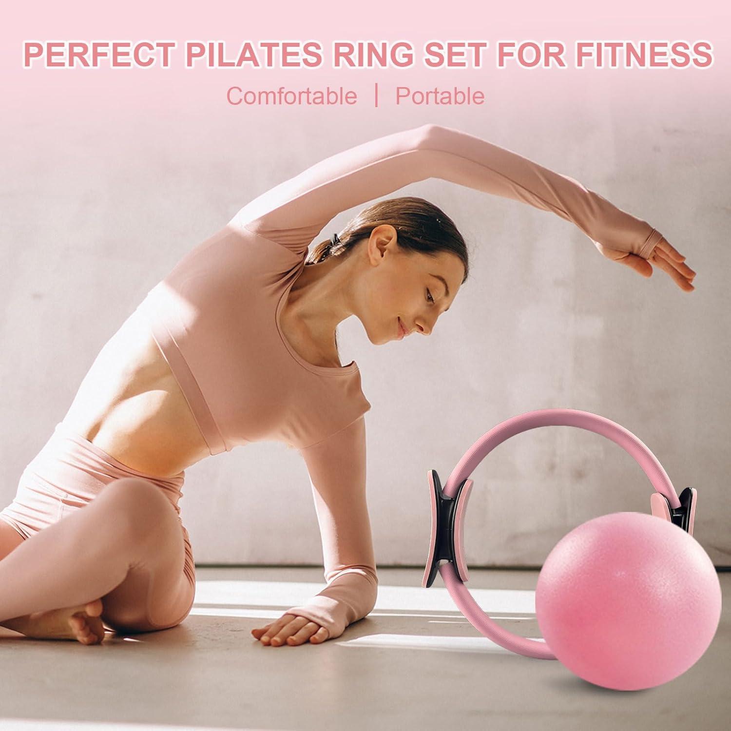 Kit de Pilates KANGFITER 11 Piezas - Anillo, Pelota, Pesas