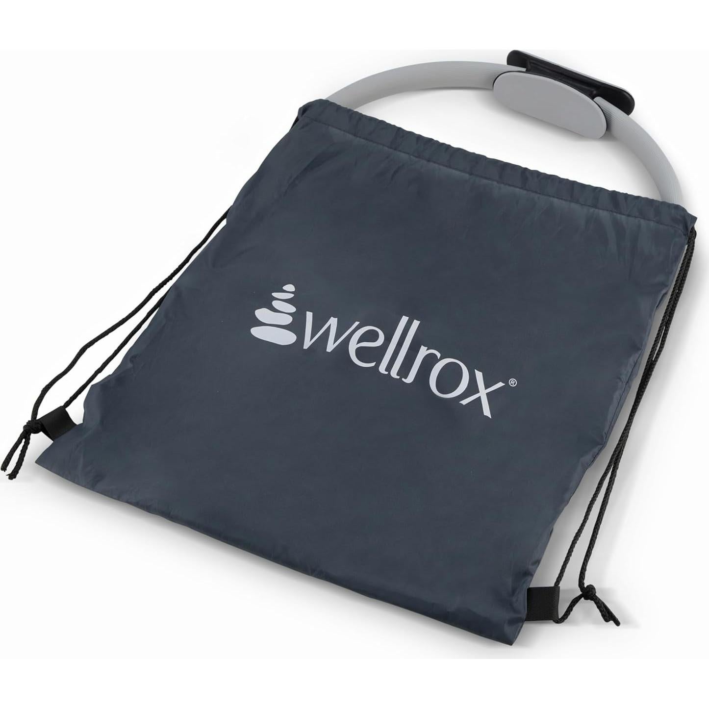 Anillo de Pilates Wellrox 38 cm + Bolsa de Transporte - Gris