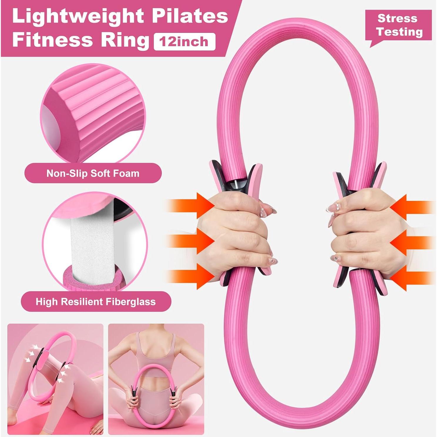 Kit de Pilates Dilobio 14 Piezas para Mujeres - Rosa