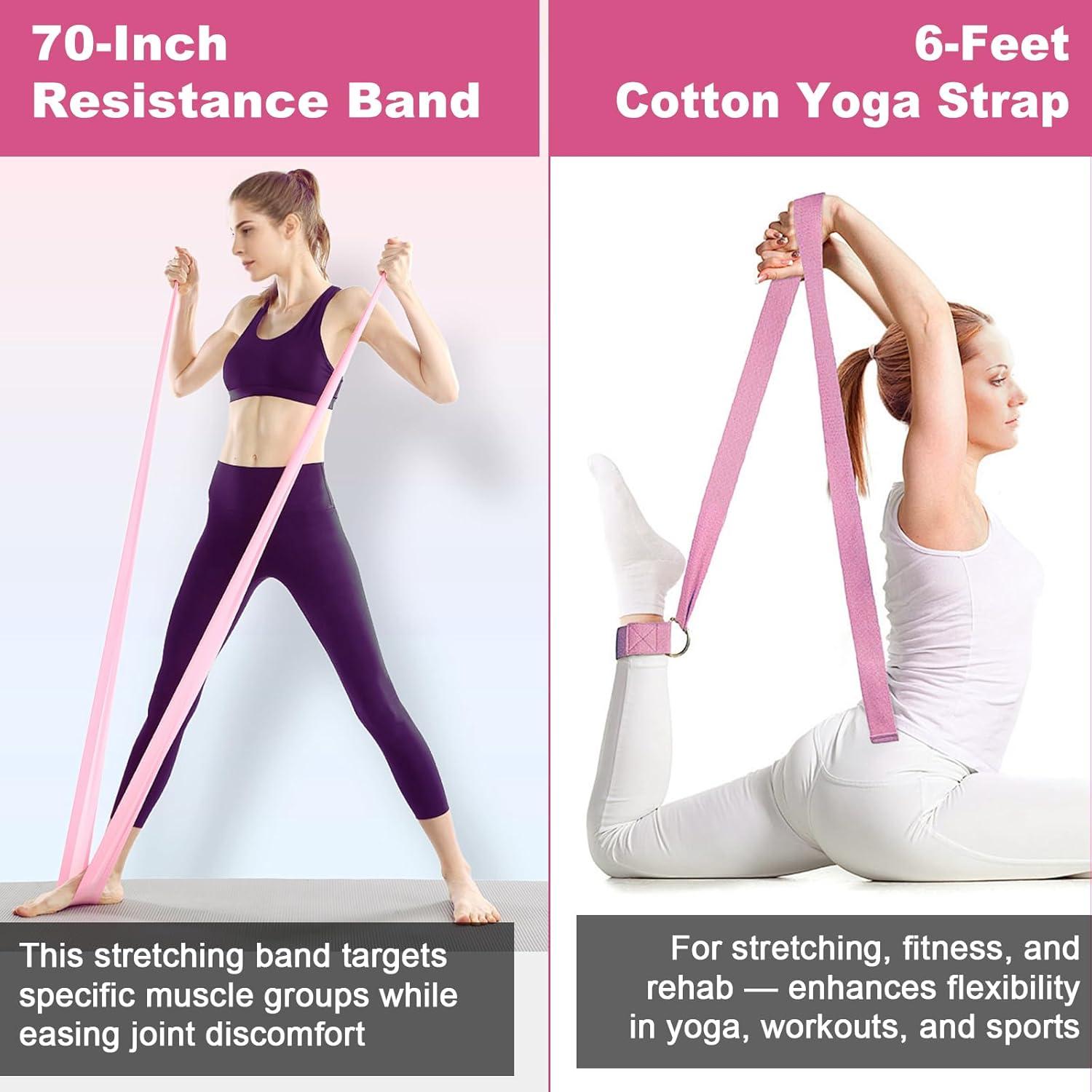 Kit de Pilates Dilobio 14 Piezas para Mujeres - Rosa