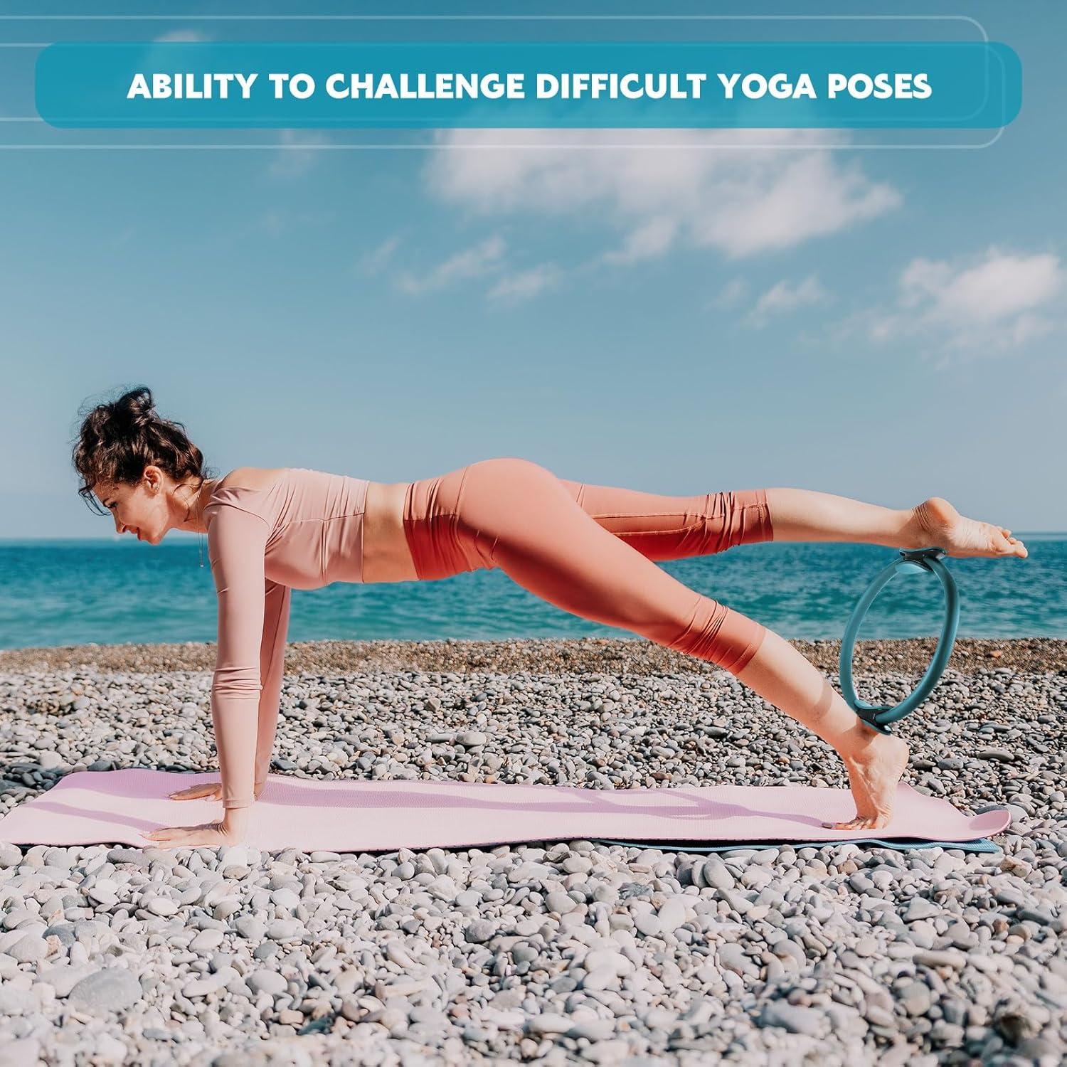 Anillo de Pilates Syhood 30 cm Verde - 6 Unidades para Fitness