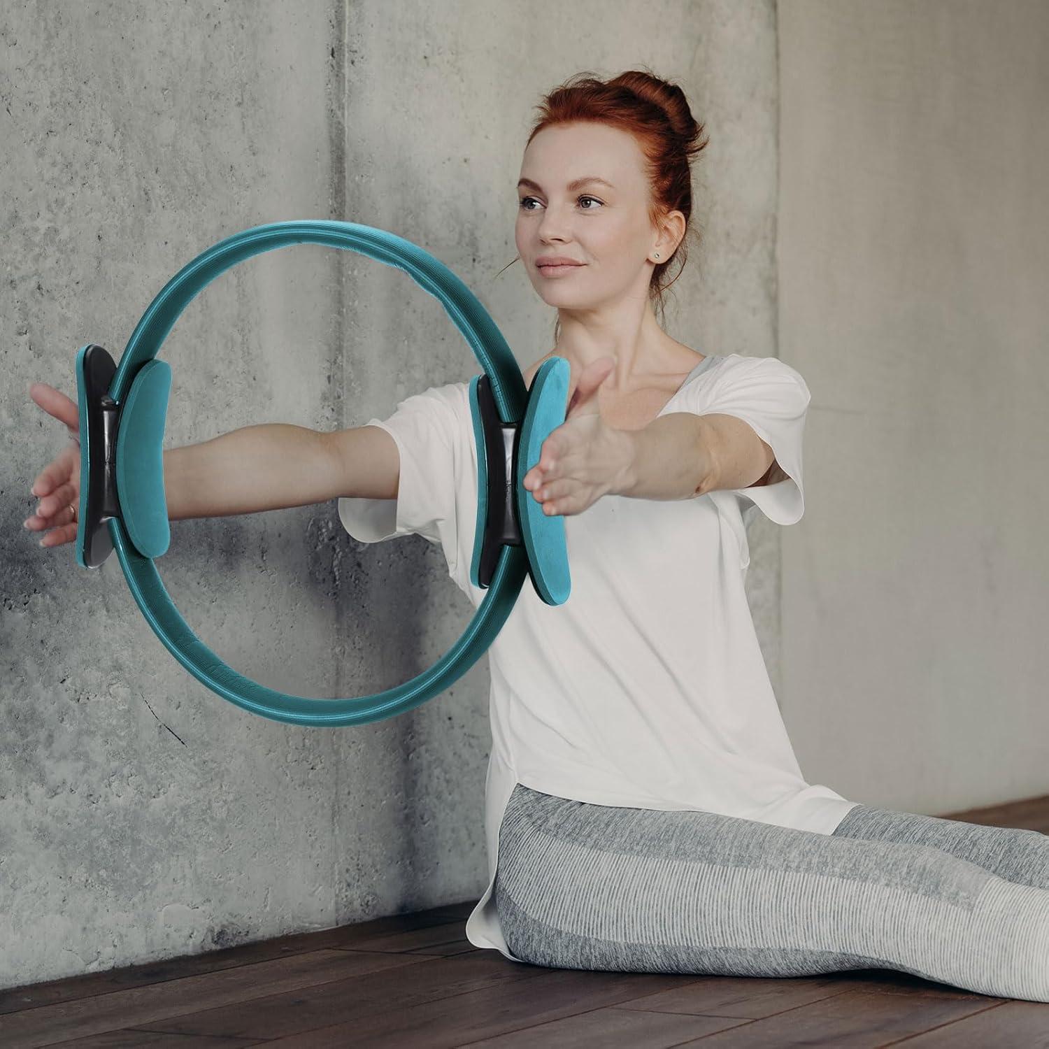 Anillo de Pilates Syhood 30 cm Verde - 6 Unidades para Fitness