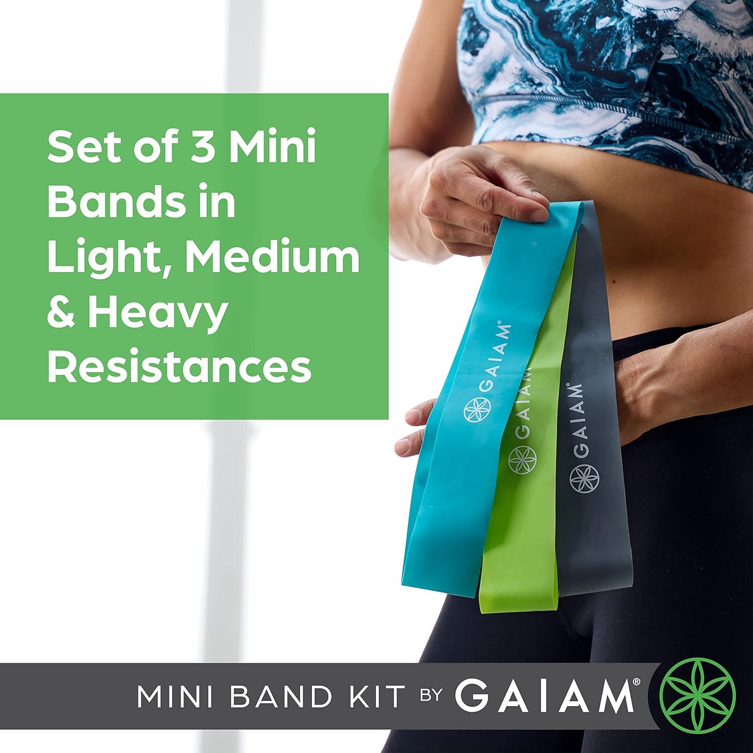 Kit de Mini Bandas de Resistencia Gaiam Restore - 3 Niveles