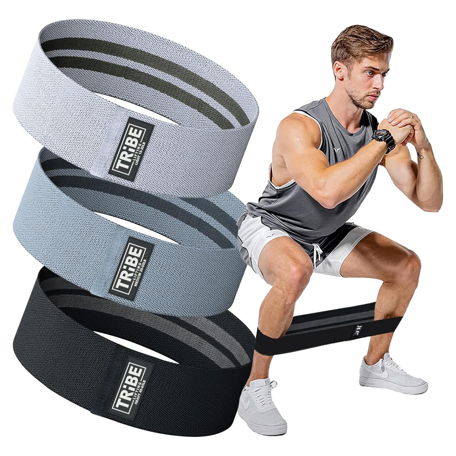 Conjunto de 3 Bandas de Resistencia Tribe Lifting para Piernas