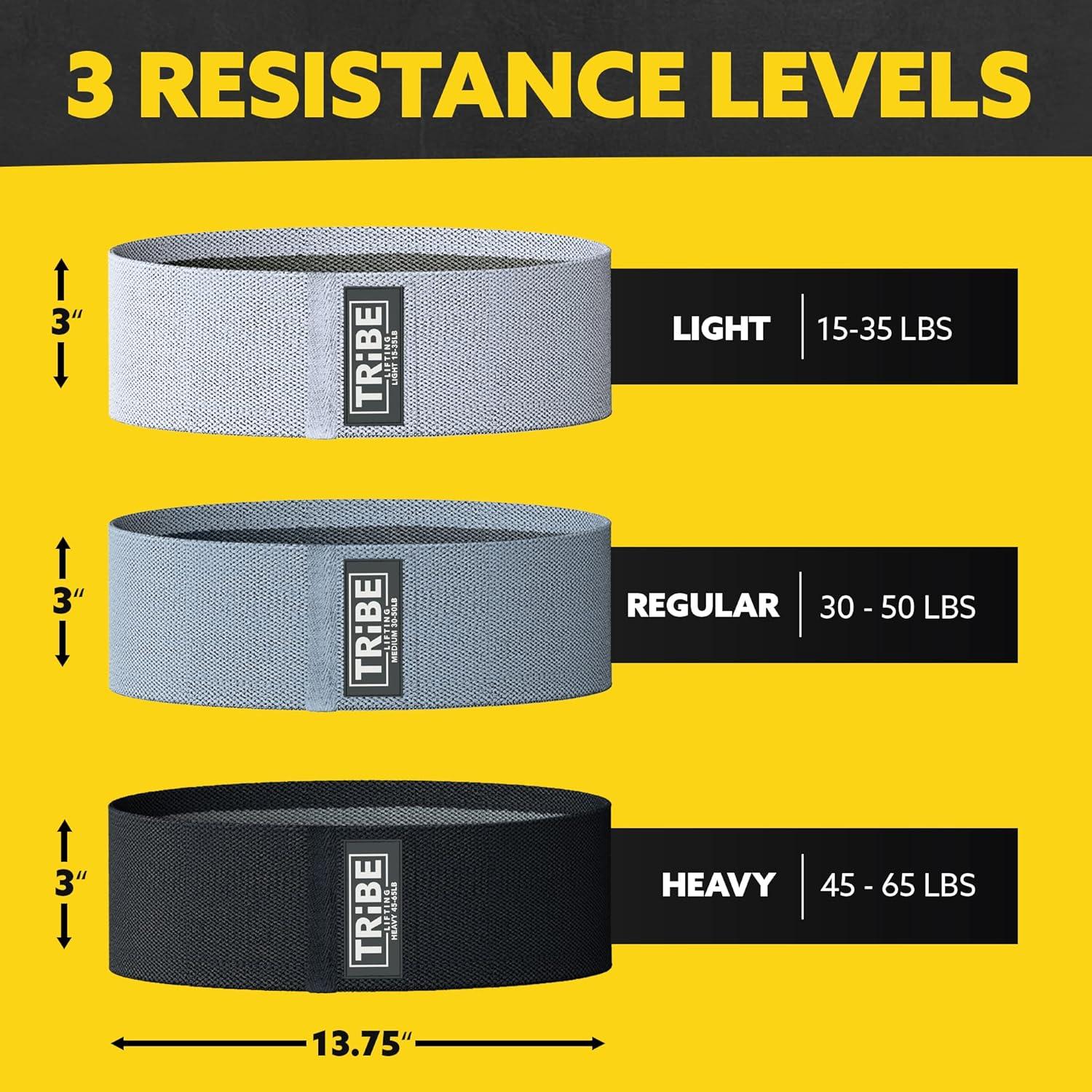 Conjunto de 3 Bandas de Resistencia Tribe Lifting para Piernas