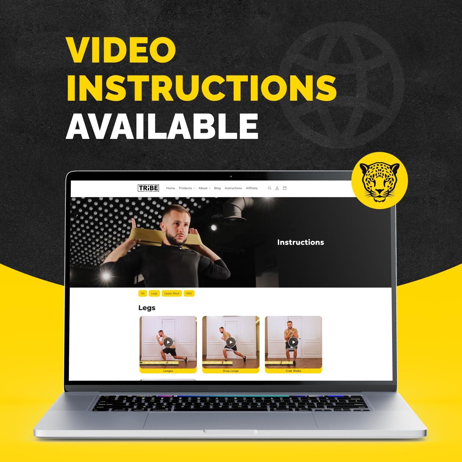 Conjunto de 3 Bandas de Resistencia Tribe Lifting para Piernas