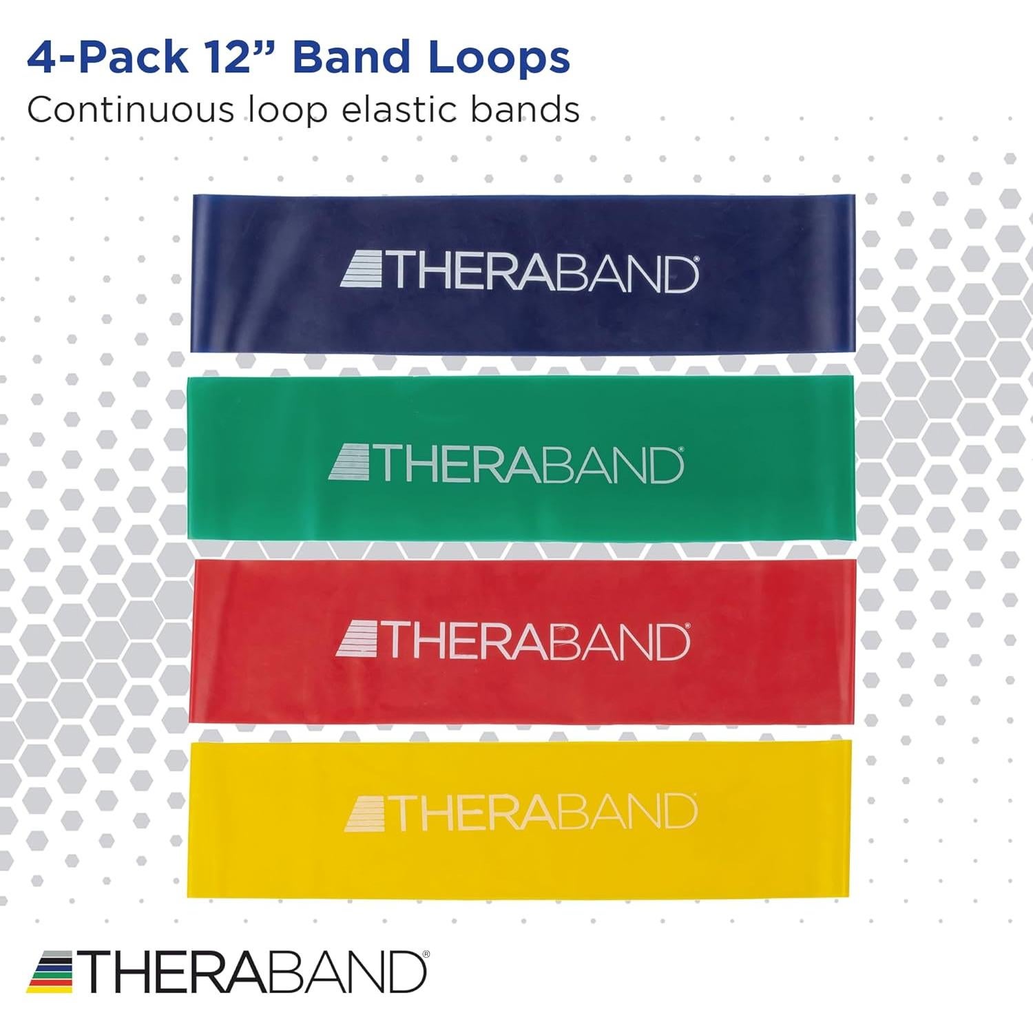 Juego de bandas de resistencia THERABAND 30 cm - 4 niveles