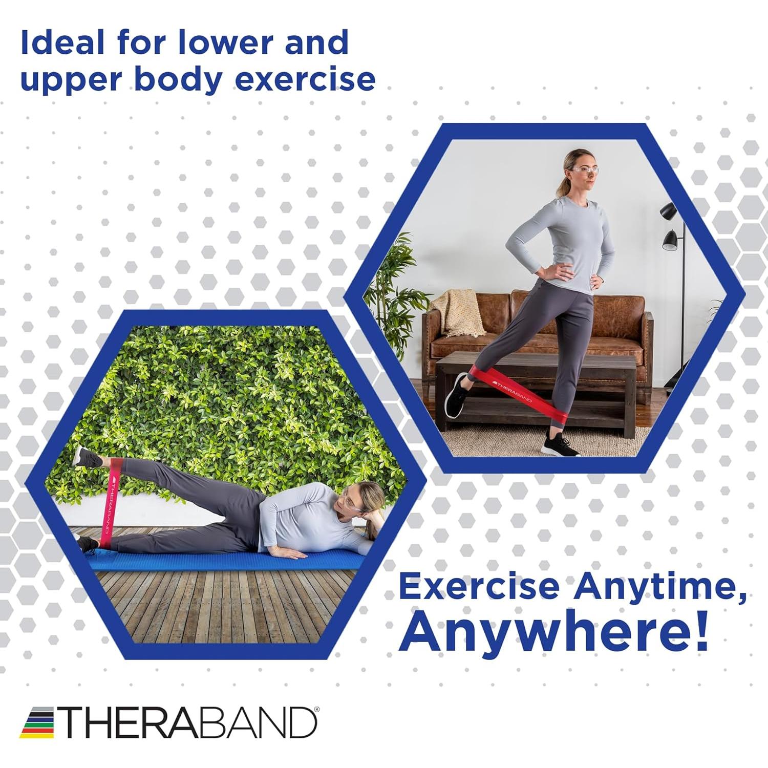 Juego de bandas de resistencia THERABAND 30 cm - 4 niveles