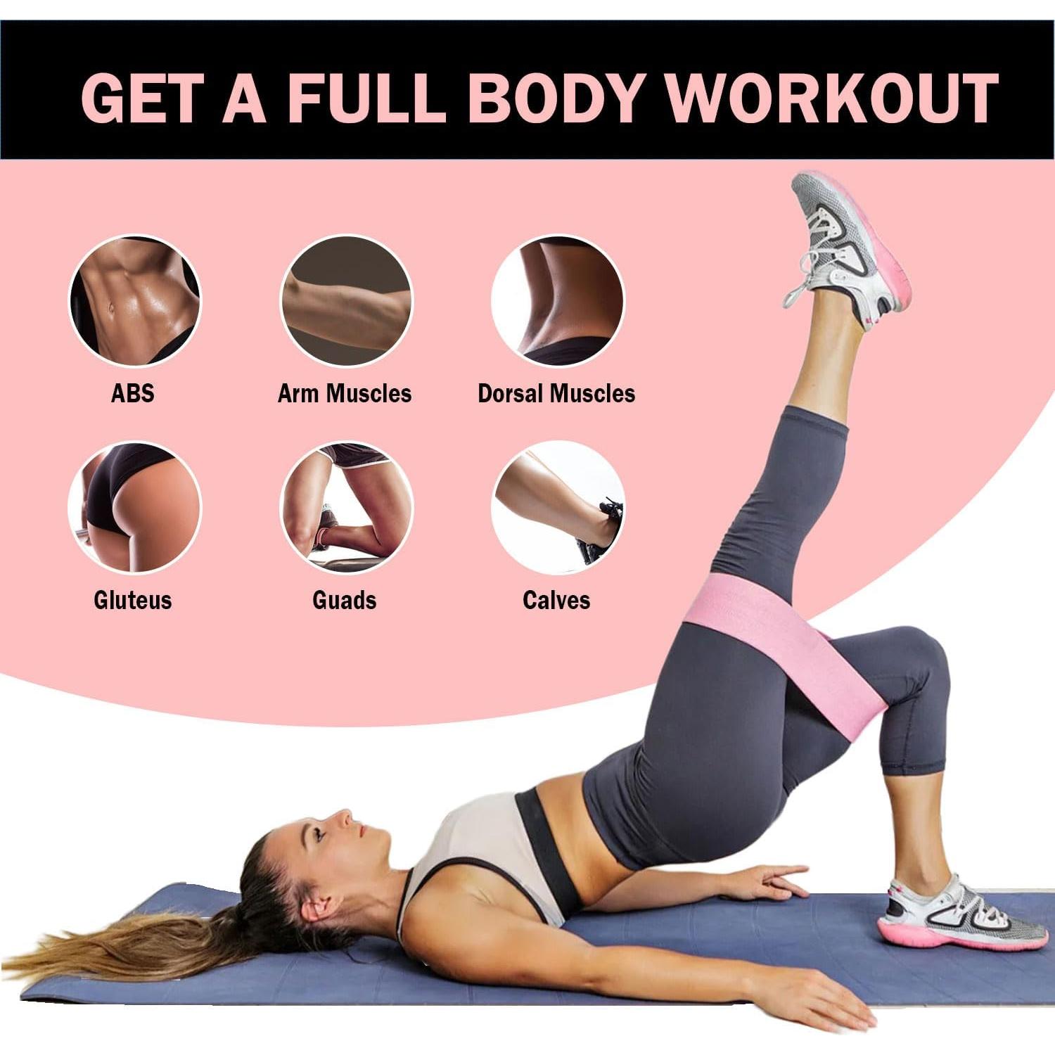 Bandas de Resistencia KANGFITER Antideslizantes 3 PCS para Ejercicio