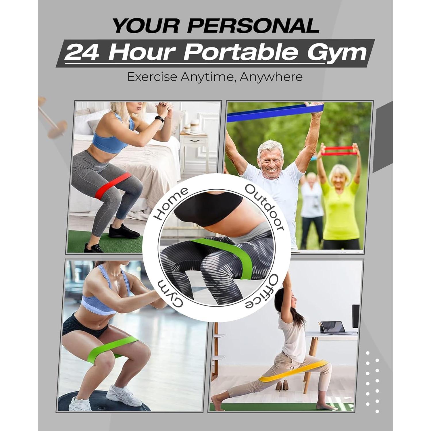 Set de 5 Mini Bandas de Resistencia Bingwaah - Entrenamiento y Rehabilitación